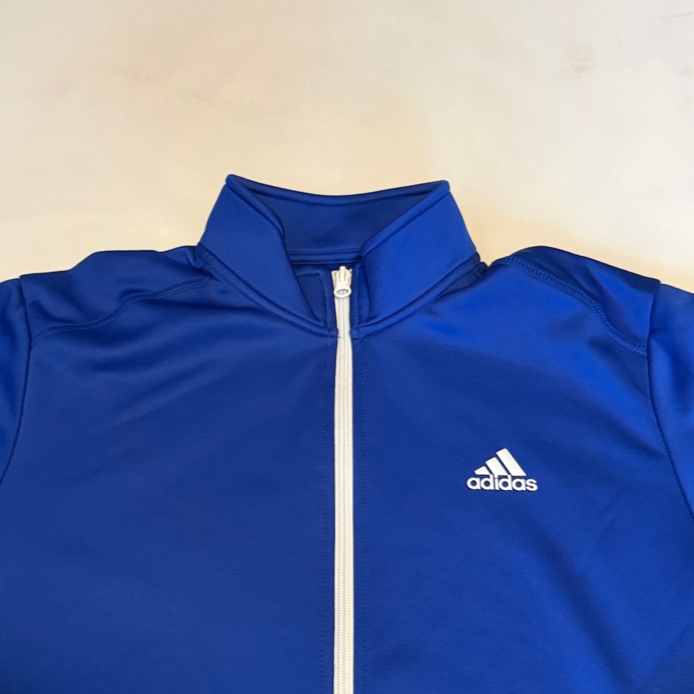 Adidas Golf Royal Blue Zip-Up Jacket - Picture 2 of 6